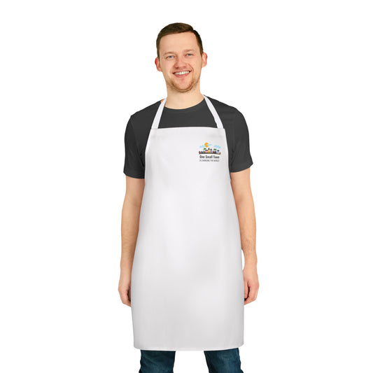 One Small Town Apron, 5-Color Straps (AOP)